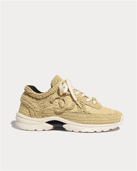 chanel raffia sneaker|chanel shoes canada.